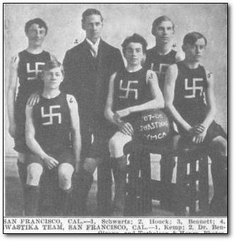swazika basketball team from 1909 San Francisco