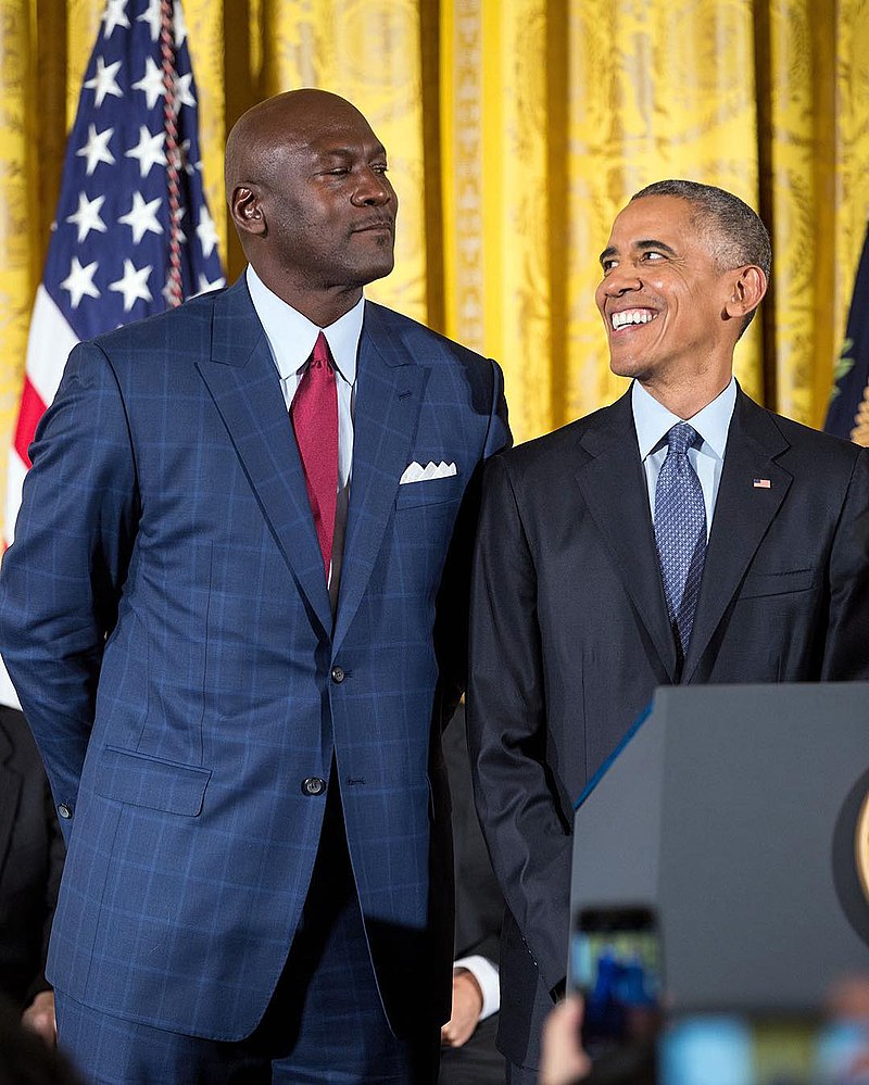 Michael Jordan and Barack Obama