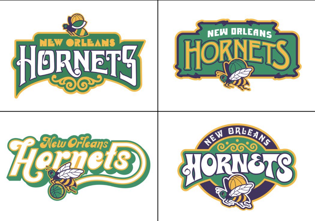 rejected New Orleans Hornets logos