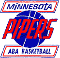Minnesota Pipers ABA basketball team logo from the 1968-69 season