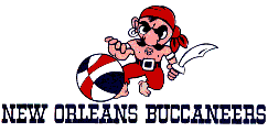 New Orleans Buccaneers ABA logo used from 1969 to 1970