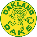Oakland Oaks ABA basketball team logo from the 1968-69 season