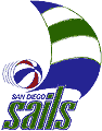 San Diego Sails ABA basketball team logo from the 1975-76 season